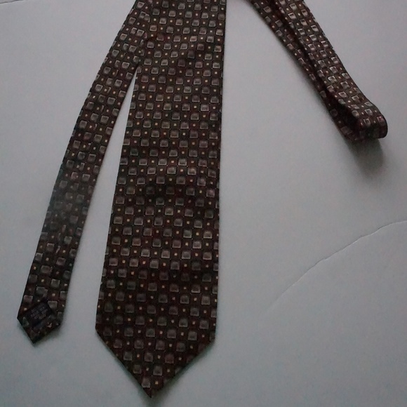 Salvatore Pellegrino Other - Salvatore Pellegrino Brown Gray Men Tie